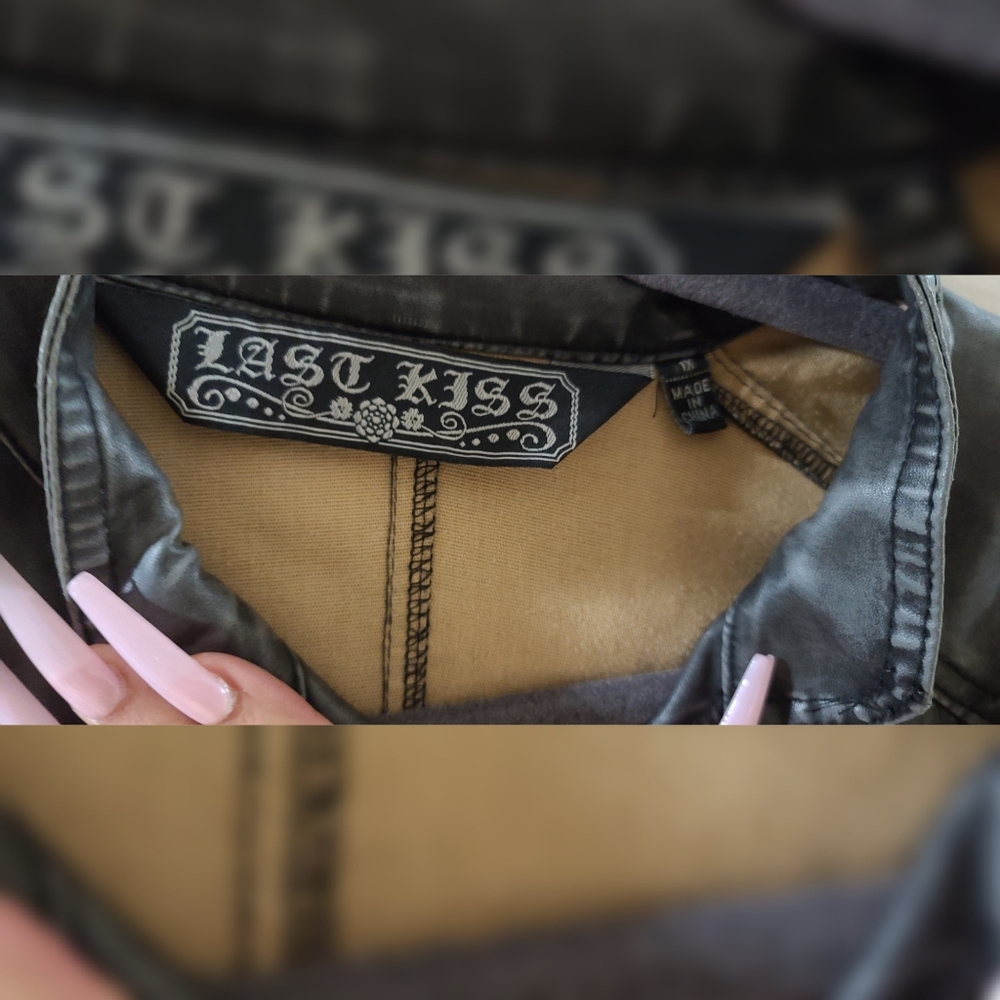 🧨5/$40 Faux Leather vest - Picture 3 of 3